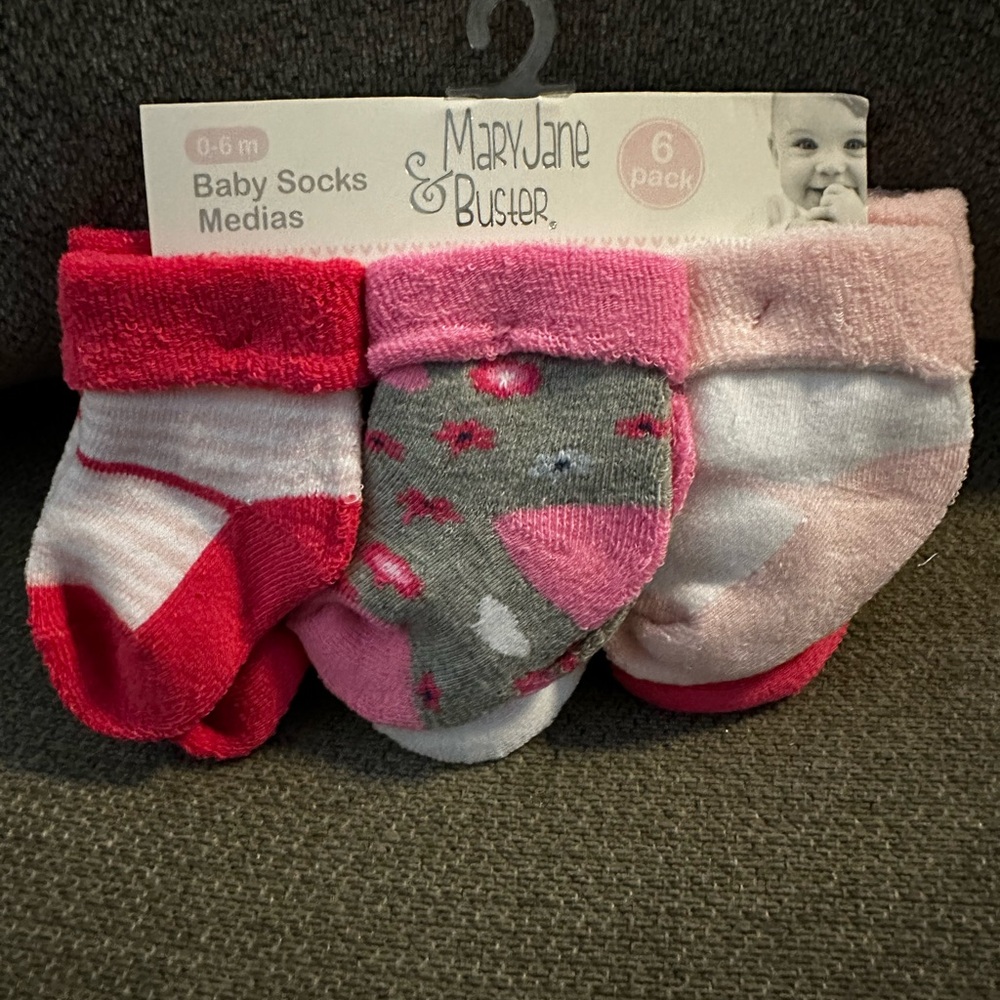 Mary Jane baby socks